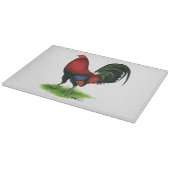 Gamecock: Dunkelrot Schneidebrett (Ecke)