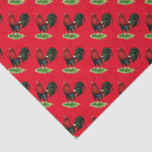 Gamecock:Dunkelrot Seidenpapier (Ausschnitt)