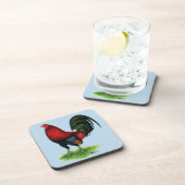 Gamecock: Dunkelrot Untersetzer (Rechte Seite)