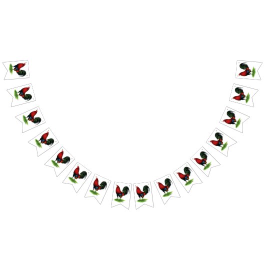 Gamecock: Dunkelrot Wimpelkette (Alle)