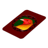 Gamecock Gerahmt Magnet (Linke Seite)