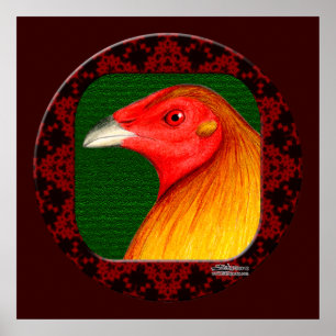 Gamecock Gerahmt Poster