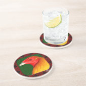 Gamecock Gerahmt Untersetzer (Seite)