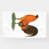Gamecock Ginger Red Rooster Banner (Horizontal)