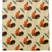 Gamecock Ginger Red Rooster Duschvorhang (Vorderseite)