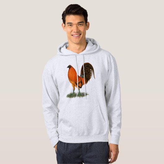 Gamecock Ginger Red Rooster Hoodie (Vorne ganz)