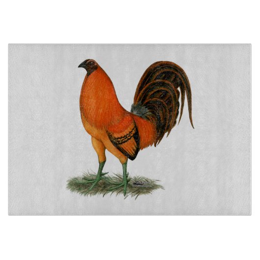 Gamecock Ginger Red Rooster Schneidebrett (Vorderseite)