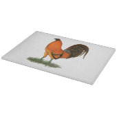Gamecock Ginger Red Rooster Schneidebrett (Ecke)