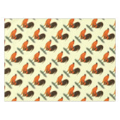 Gamecock Ginger Red Rooster Tischdecke (Vorderseite (Horizontal))