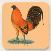 Gamecock Ginger Red Rooster Untersetzer (Vorderseite)