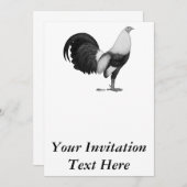 Gamecock Grauente Einladung (Vorne/Hinten)