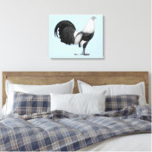 Gamecock Gray Duckwing Leinwanddruck (Insitu (Schlafzimmer))