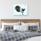Gamecock Gray Duckwing Leinwanddruck (Insitu (Schlafzimmer))