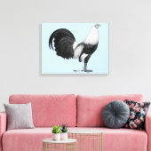 Gamecock Gray Duckwing Leinwanddruck (Insitu (Wohnzimmer))
