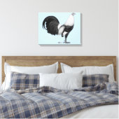 Gamecock Gray Duckwing Leinwanddruck (Insitu (Schlafzimmer))