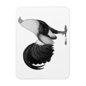 Gamecock Gray Duckwing Magnet (Vertikal)