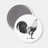 Gamecock Gray Duckwing Magnet (Vorderseite/Rückseite)