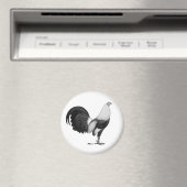 Gamecock Gray Duckwing Magnet (In Situ (Geschirrspüler))