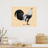 Gamecock Gray Duckwing Poster (Küche)
