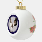 Gamecock: Hennie Keramik Kugel-Ornament (Rechts)