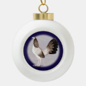 Gamecock: Hennie Keramik Kugel-Ornament (Vorderseite)