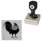 Gamecock: Impressionist Rooster Gummistempel (Stempel)
