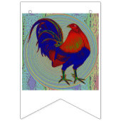 Gamecock: Impressionist Rooster Wimpelkette (Erste Fahne)