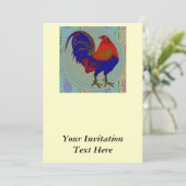 Gamecock: Impressionistin Einladung (Stehend Vorderseite)