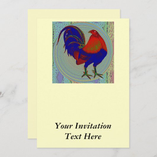 Gamecock: Impressionistin Einladung (Vorne/Hinten)