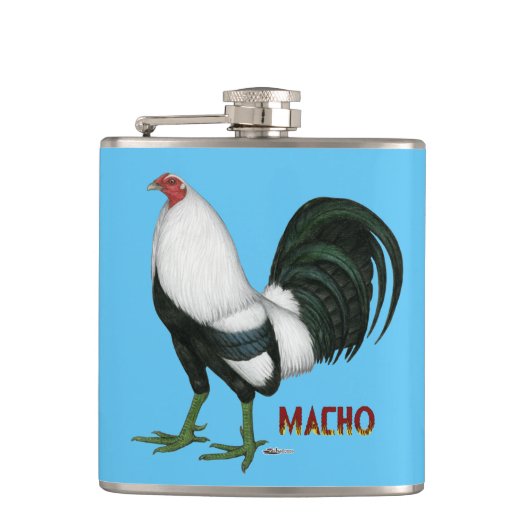 Gamecock Macho Duckwing Flachmann (Vorderseite)