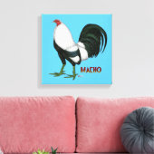 Gamecock Macho Duckwing Leinwanddruck (Insitu (Wohnzimmer))