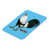 Gamecock Macho Duckwing Magnet (Linke Seite)