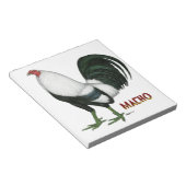 Gamecock Macho Duckwing Notizblock (angewinkelt)