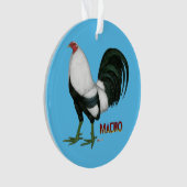 Gamecock Macho Duckwing Ornament (Vorderseite)