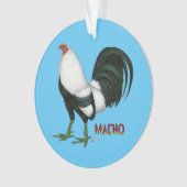 Gamecock Macho Duckwing Ornament (Vorderseite)