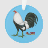 Gamecock Macho Duckwing Ornament (Vorderseite)