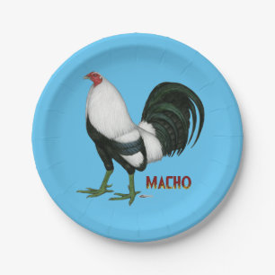 Gamecock Macho Duckwing Pappteller