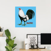 Gamecock Macho Duckwing Poster (Heimbüro)