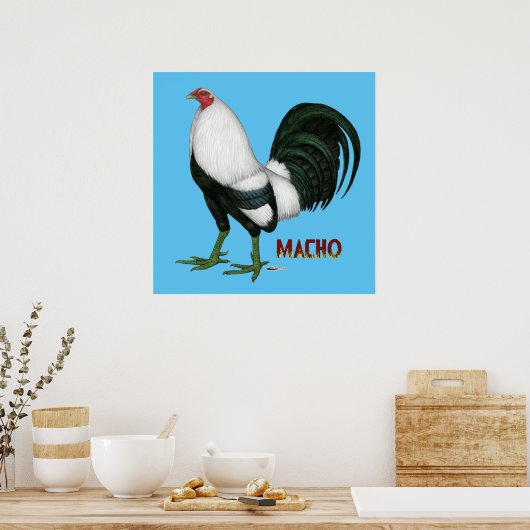 Gamecock Macho Duckwing Poster (Küche)