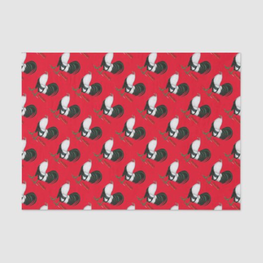 Gamecock Macho Duckwing Seidenpapier (Vorderseite)