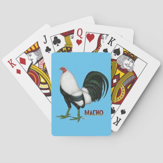 Gamecock Macho Duckwing Spielkarten (Rückseite)