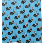 Gamecock Red Hatch Duschvorhang (Vorderseite)