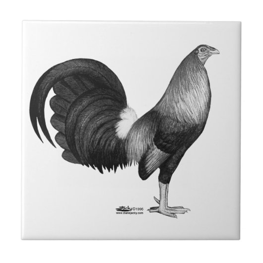Gamecock Red Hatch Fliese (Vorderseite)