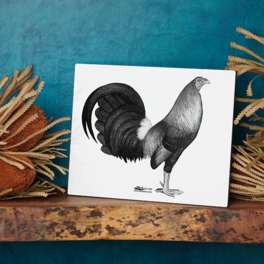 Gamecock Red Hatch Fotoplatte (Seite)