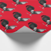 Gamecock Red Hatch Geschenkpapier (Ecke)