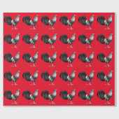 Gamecock Red Hatch Geschenkpapier (Flach)