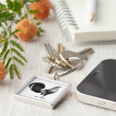 Gamecock Red Hatch Schlüsselanhänger (Seite)