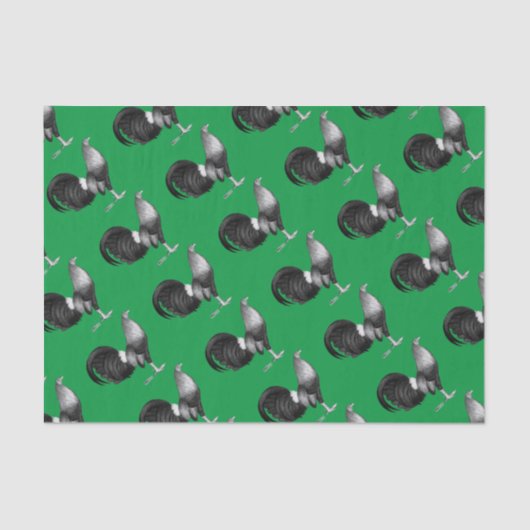 Gamecock Red Hatch Seidenpapier (Vorderseite)