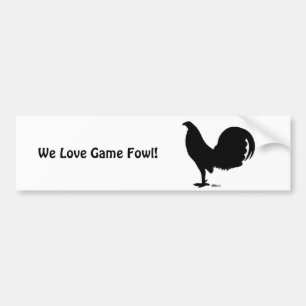 Gamecock Rooster-Silhouette Autoaufkleber