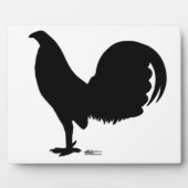 Gamecock Rooster-Silhouette Fotoplatte (Vorderseite)